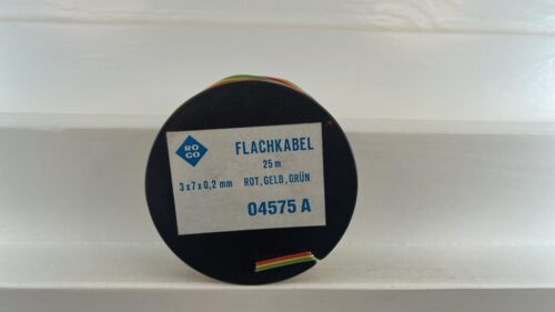Roco 04575A Flachkabel 25m (rot/gelb/grün) 3x7x0,2mm